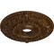 Ekena Millwork Rose Ceiling Medallion (Fits Canopies up to 7 1/4"), 18"OD x 3 1/2"ID x 1 1/2"P, Root Beer Crackle CM18RORBC - alternate 4
